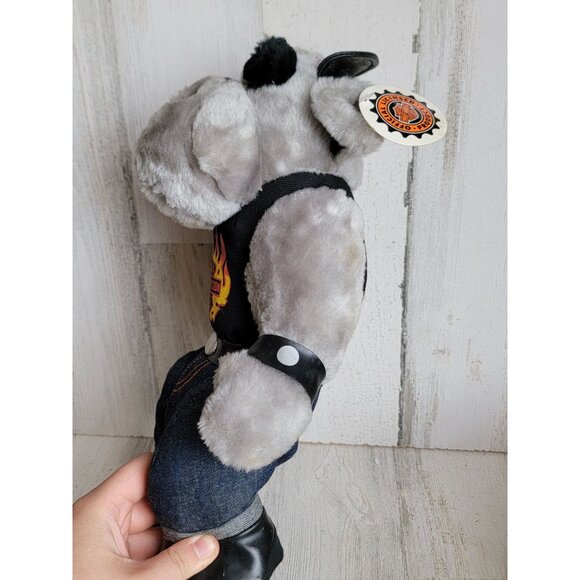 Vintage Harley-Davidson Bulldog biker plush home decor motorcycle - Picture 5 of 10